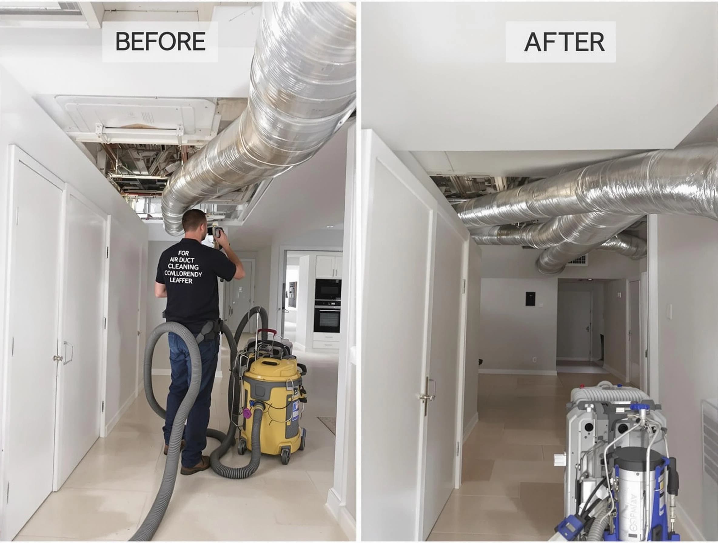 Leeds Air Duct Cleaning professional performing thorough air duct cleaning in Leeds