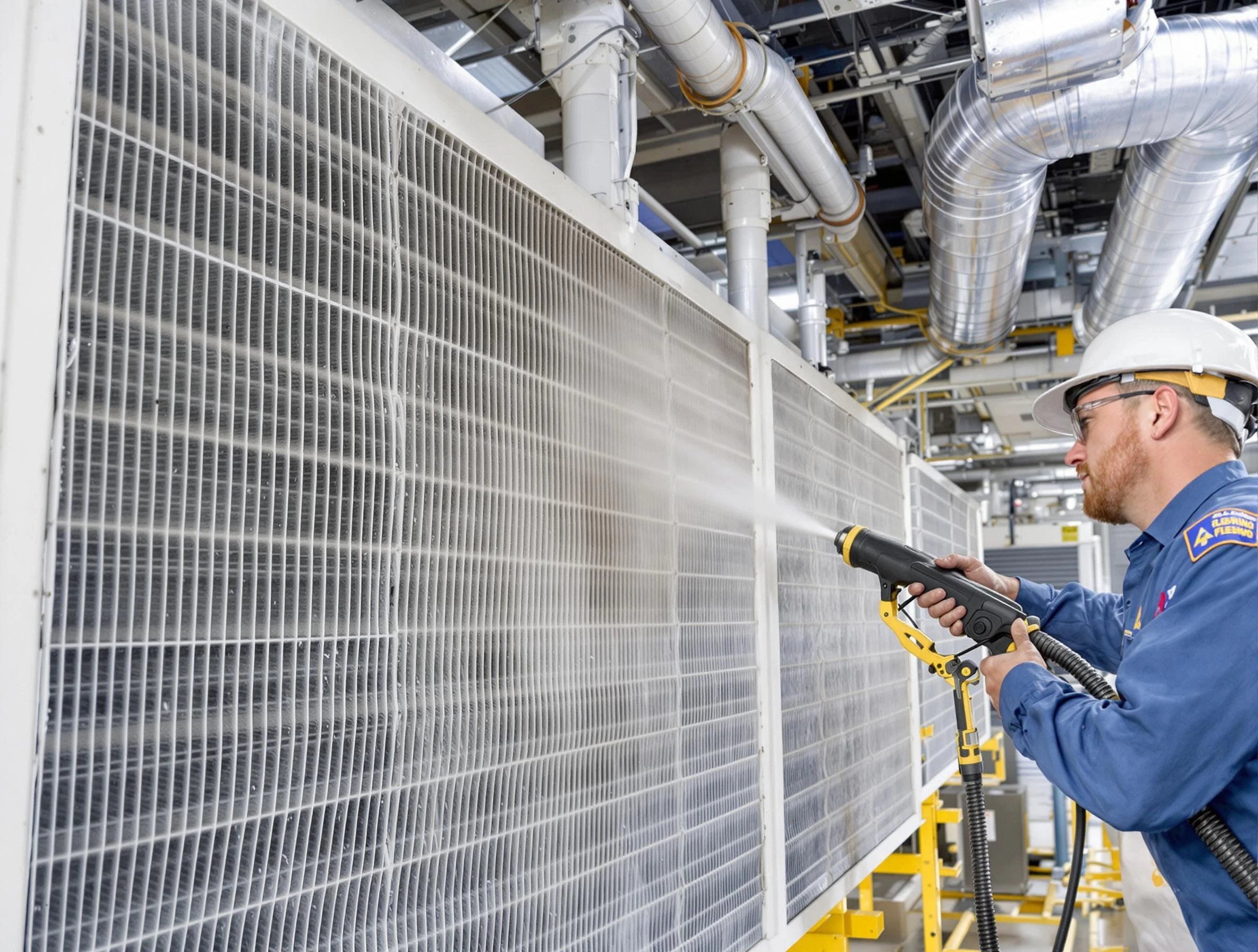 Professional commercial coil cleaning by Leeds Air Duct Cleaning in Leeds