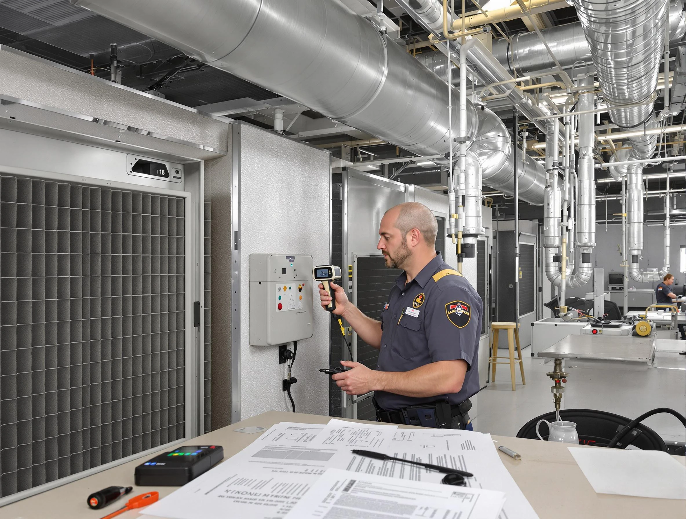 Professional filter system inspection by Leeds Air Duct Cleaning in Leeds