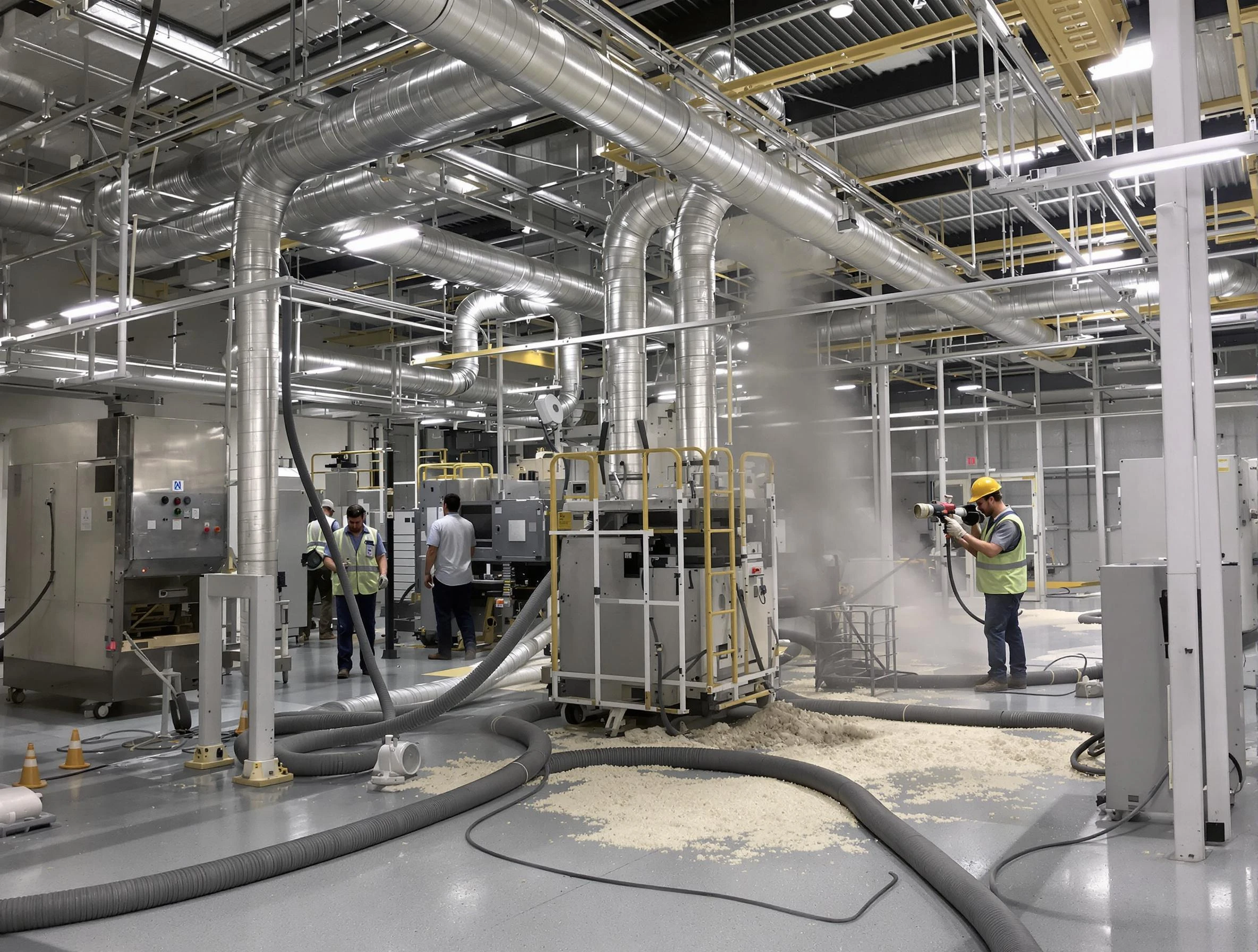 Heavy-duty industrial duct cleaning by Leeds Air Duct Cleaning in Leeds