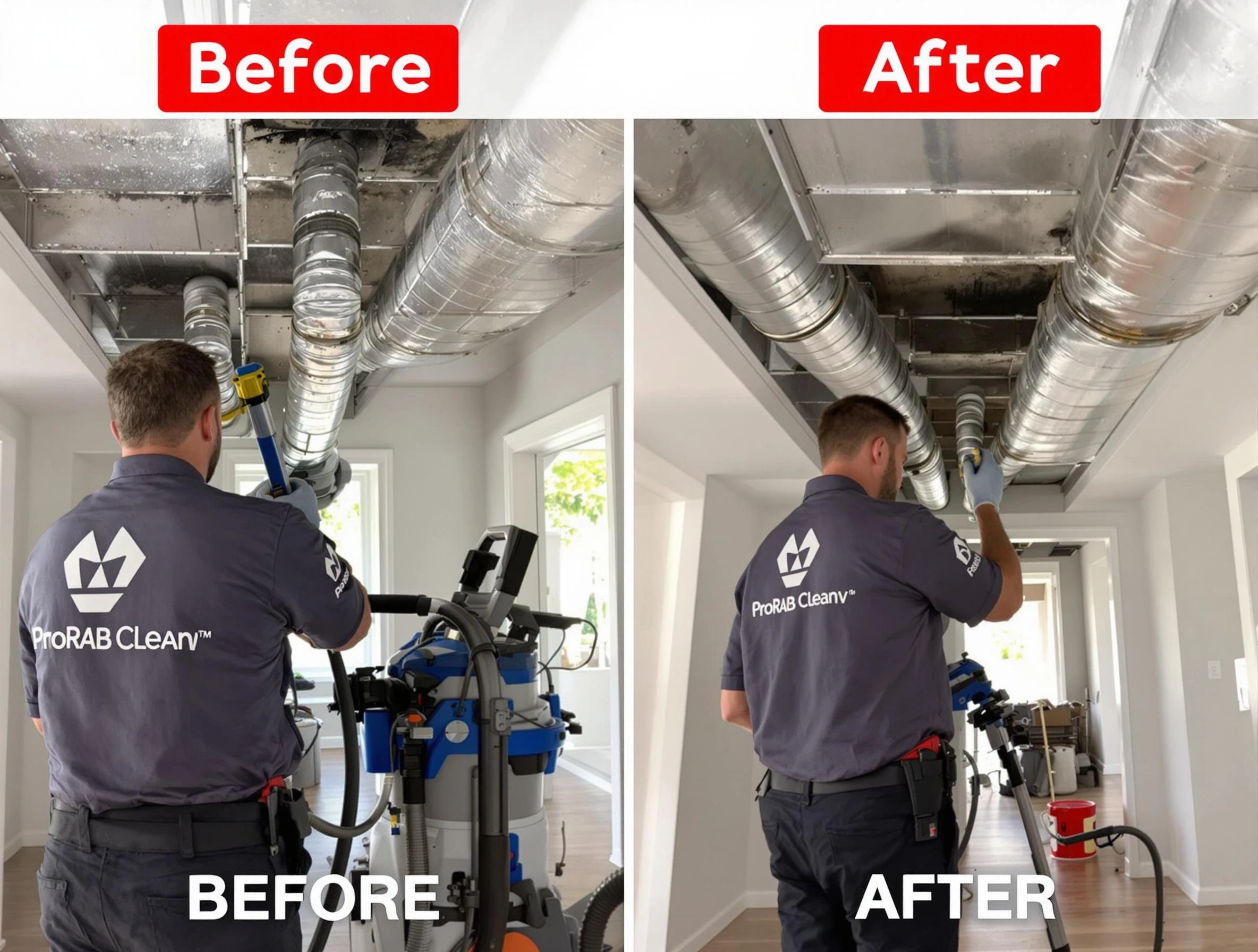 Leeds Air Duct Cleaning expert performing thorough residential duct cleaning in a Leeds home